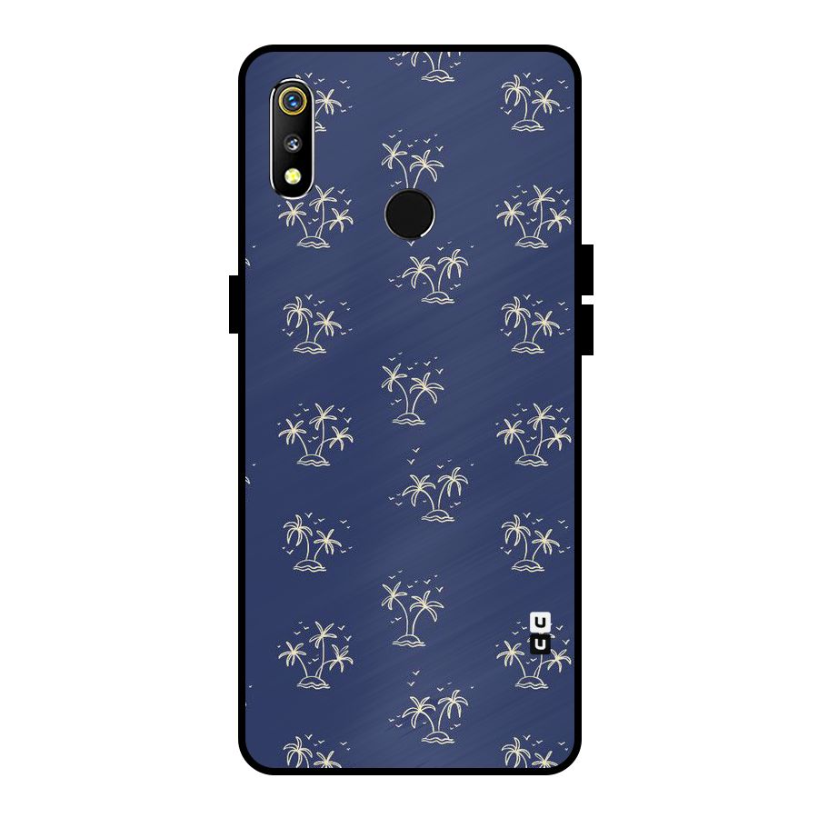 Beach Trees Metal Back Case for Realme 3