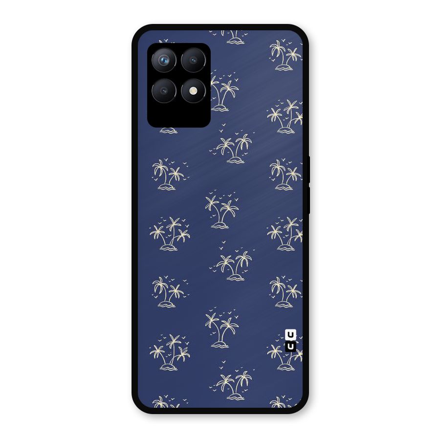 Beach Trees Metal Back Case for Realme Narzo 50
