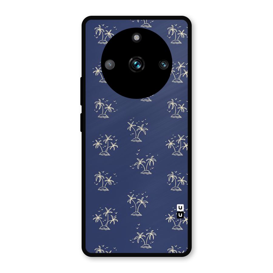 Beach Trees Metal Back Case for Realme Narzo 60 Pro