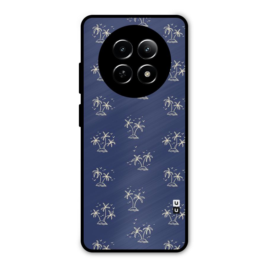 Beach Trees Metal Back Case for Realme Narzo 70x 5G
