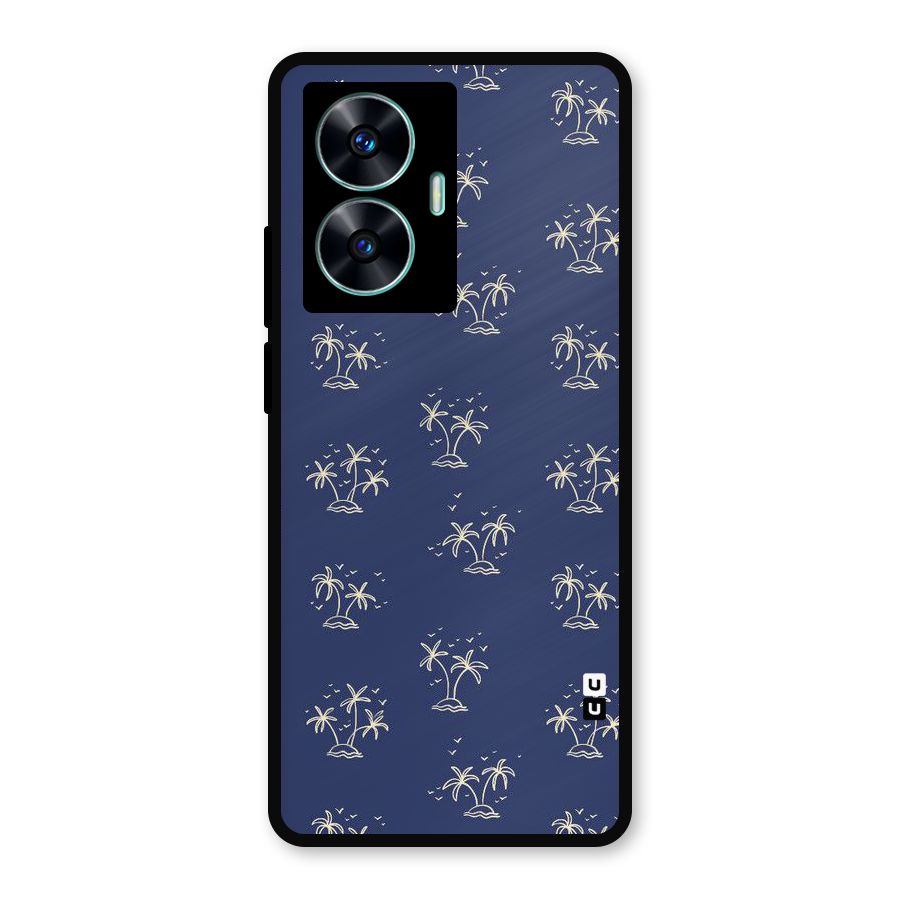 Beach Trees Metal Back Case for Realme Narzo N55