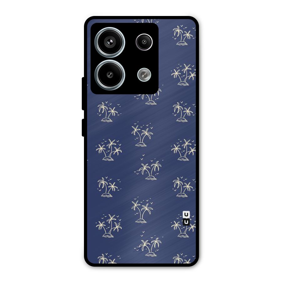 Beach Trees Metal Back Case for Redmi Note 13 Pro 5G