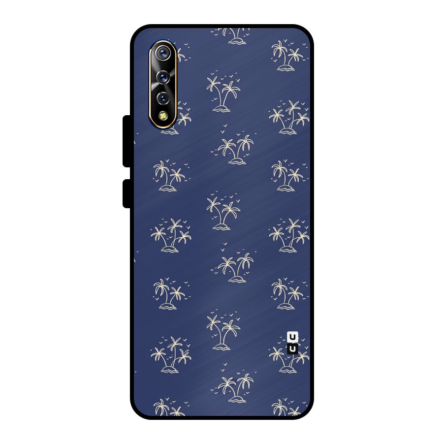 Beach Trees Metal Back Case for Vivo S1