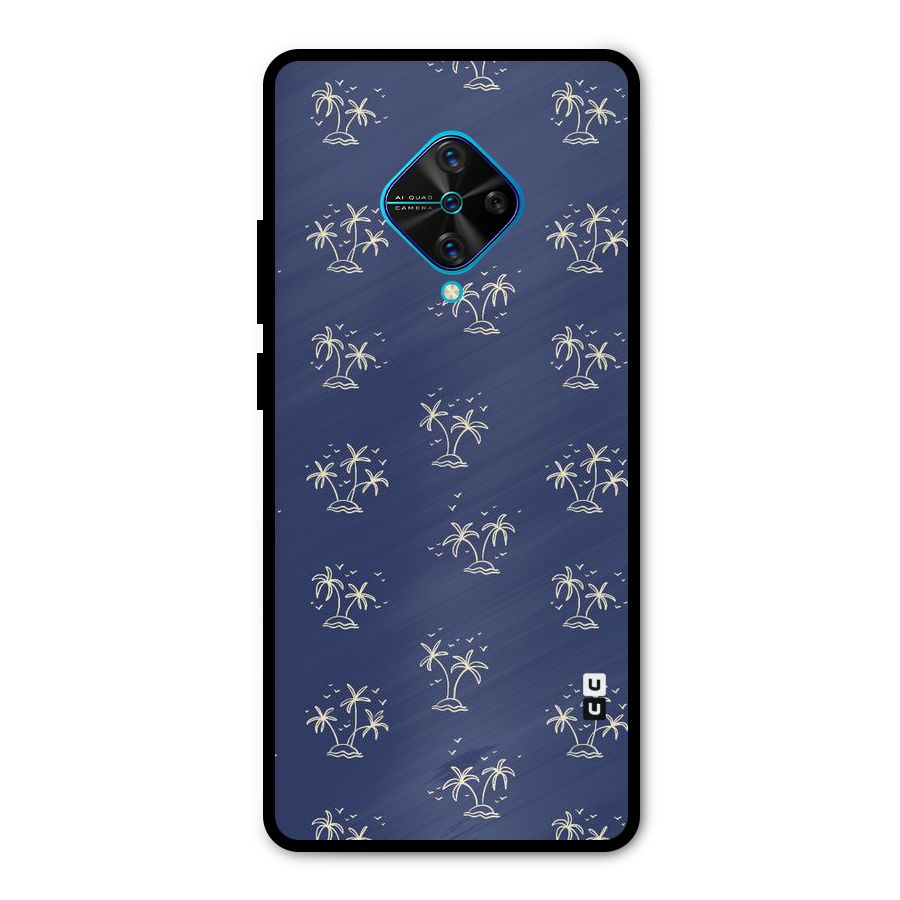 Beach Trees Metal Back Case for Vivo S1 Pro