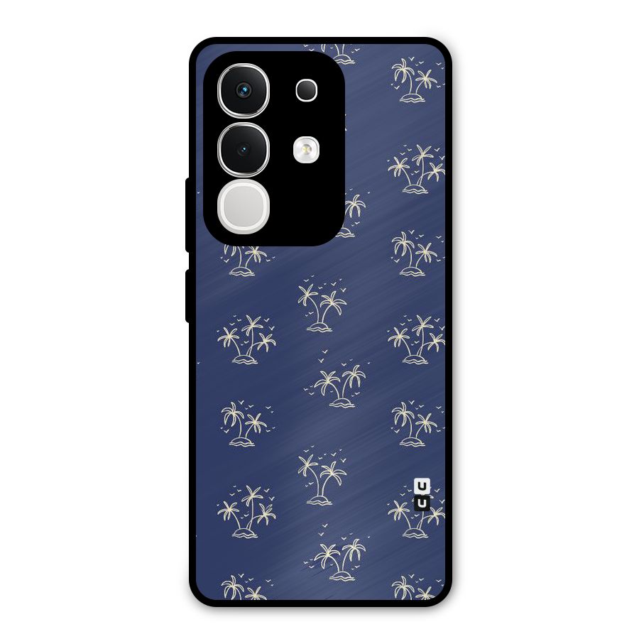 Beach Trees Metal Back Case for Vivo T4x
