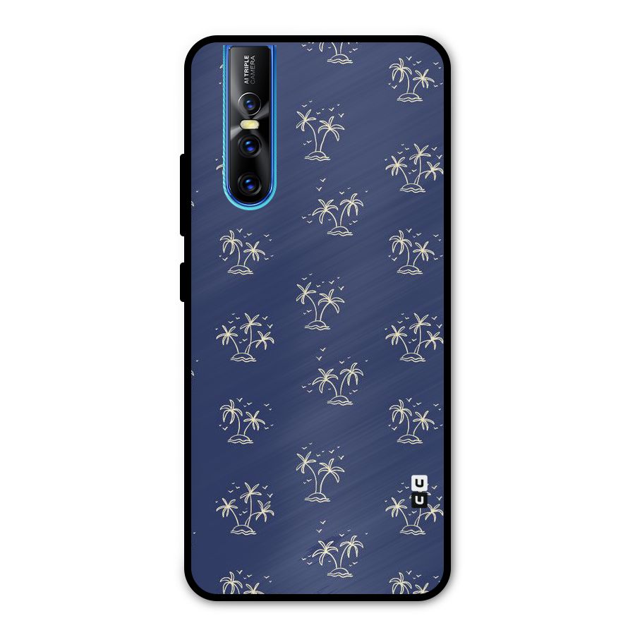 Beach Trees Metal Back Case for Vivo V15 Pro