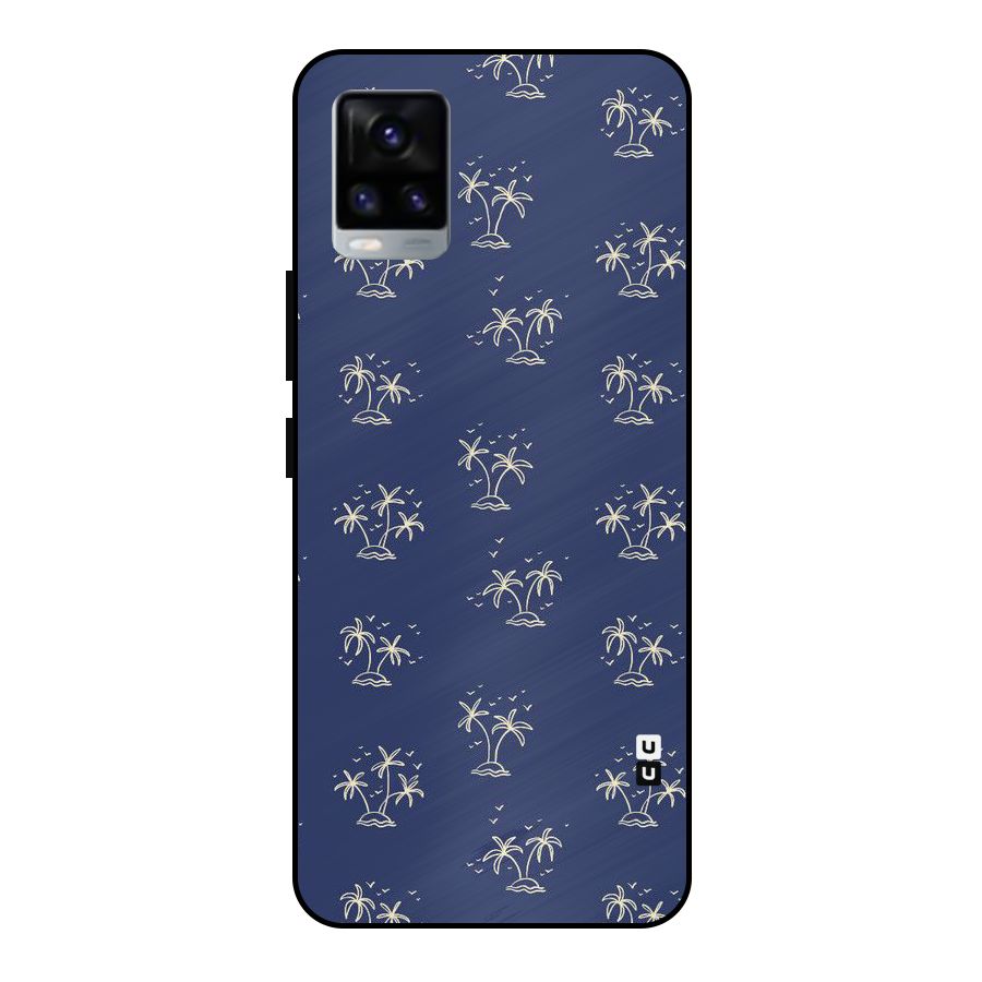 Beach Trees Metal Back Case for Vivo V20