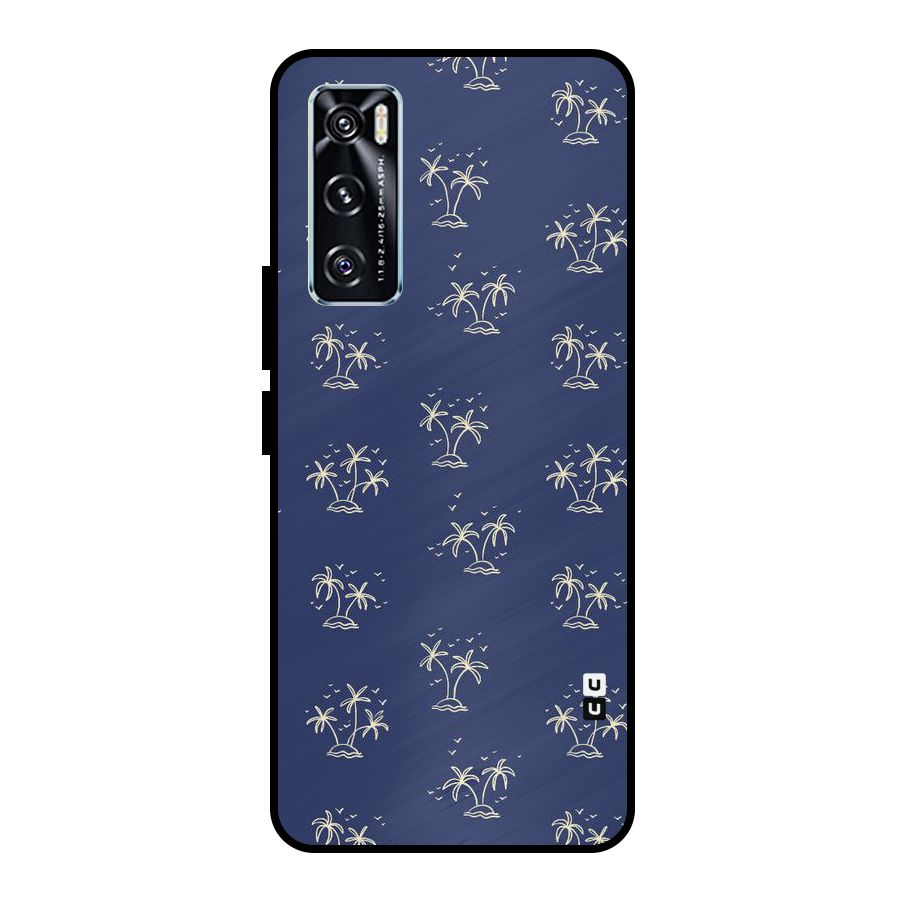 Beach Trees Metal Back Case for Vivo V20 SE