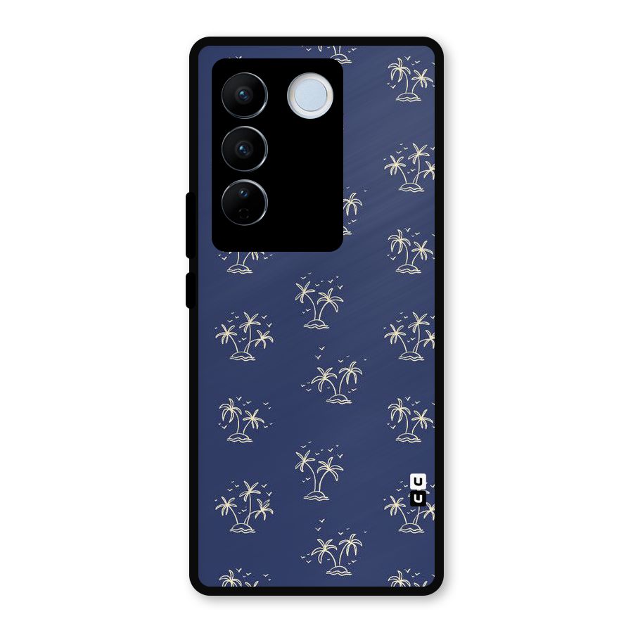 Beach Trees Metal Back Case for Vivo V27