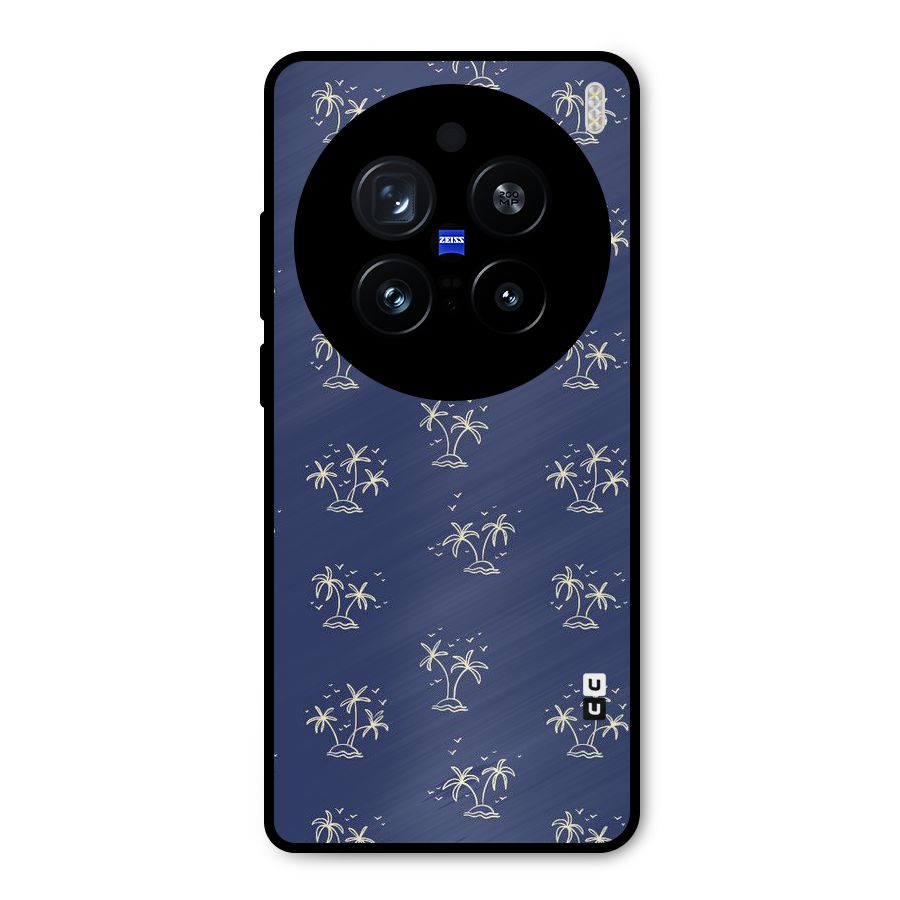 Beach Trees Metal Back Case for Vivo X200 Pro