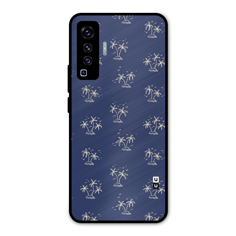 Beach Trees Metal Back Case for Vivo X50