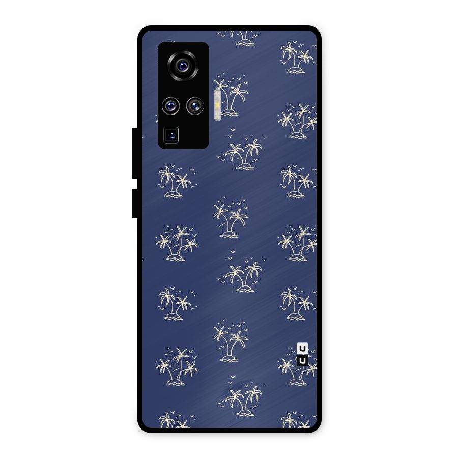 Beach Trees Metal Back Case for Vivo X50 Pro