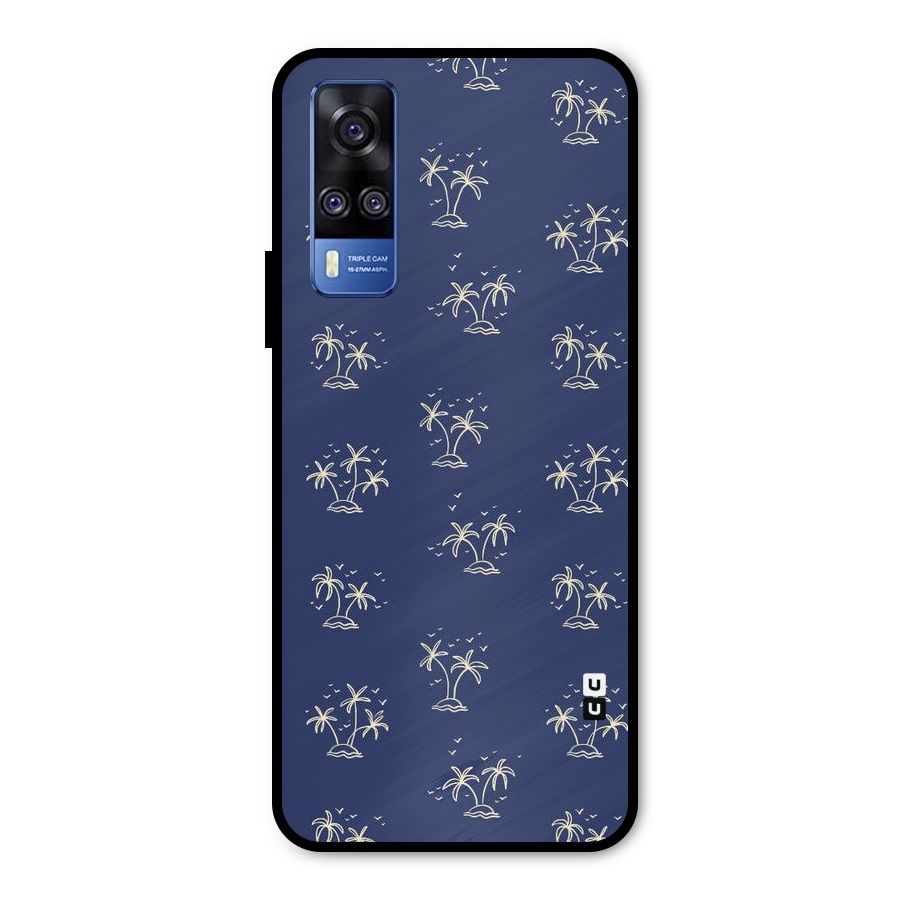 Beach Trees Metal Back Case for Vivo Y51A