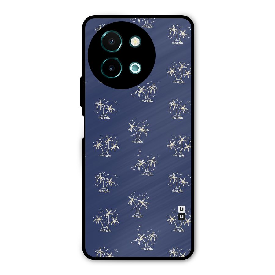 Beach Trees Metal Back Case for Vivo Y58