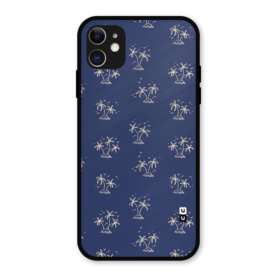 Beach Trees Metal Back Case for iPhone 11