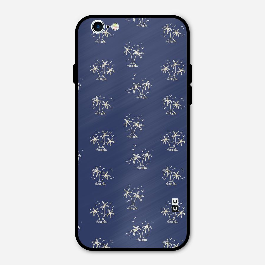 Beach Trees Metal Back Case for iPhone 6 6s