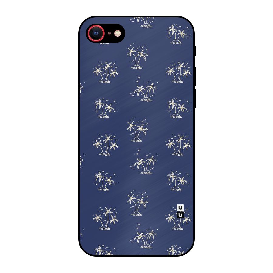 Beach Trees Metal Back Case for iPhone 7