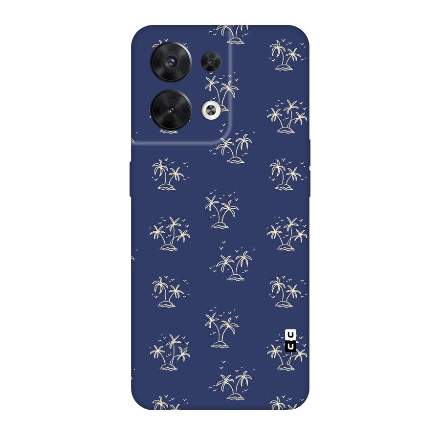 Beach Trees Original Polycarbonate Back Case for Oppo Reno8 5G
