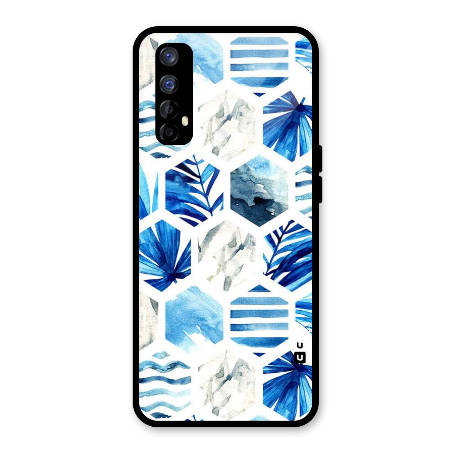 Beach Vibes Pentagon Design Glass Back Case for Realme Narzo 20 Pro
