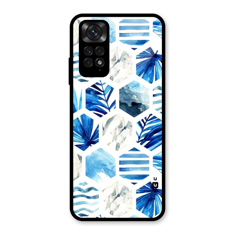 Beach Vibes Pentagon Design Glass Back Case for Redmi Note 11S