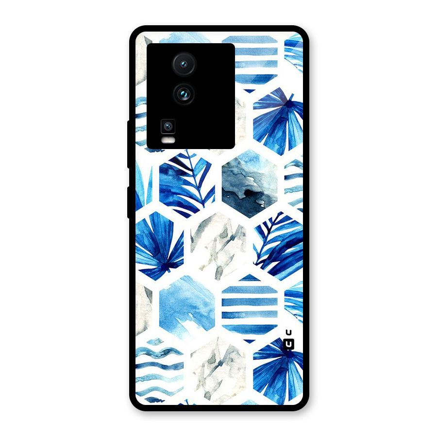 Beach Vibes Pentagon Design Glass Back Case for Vivo iQOO Neo 7