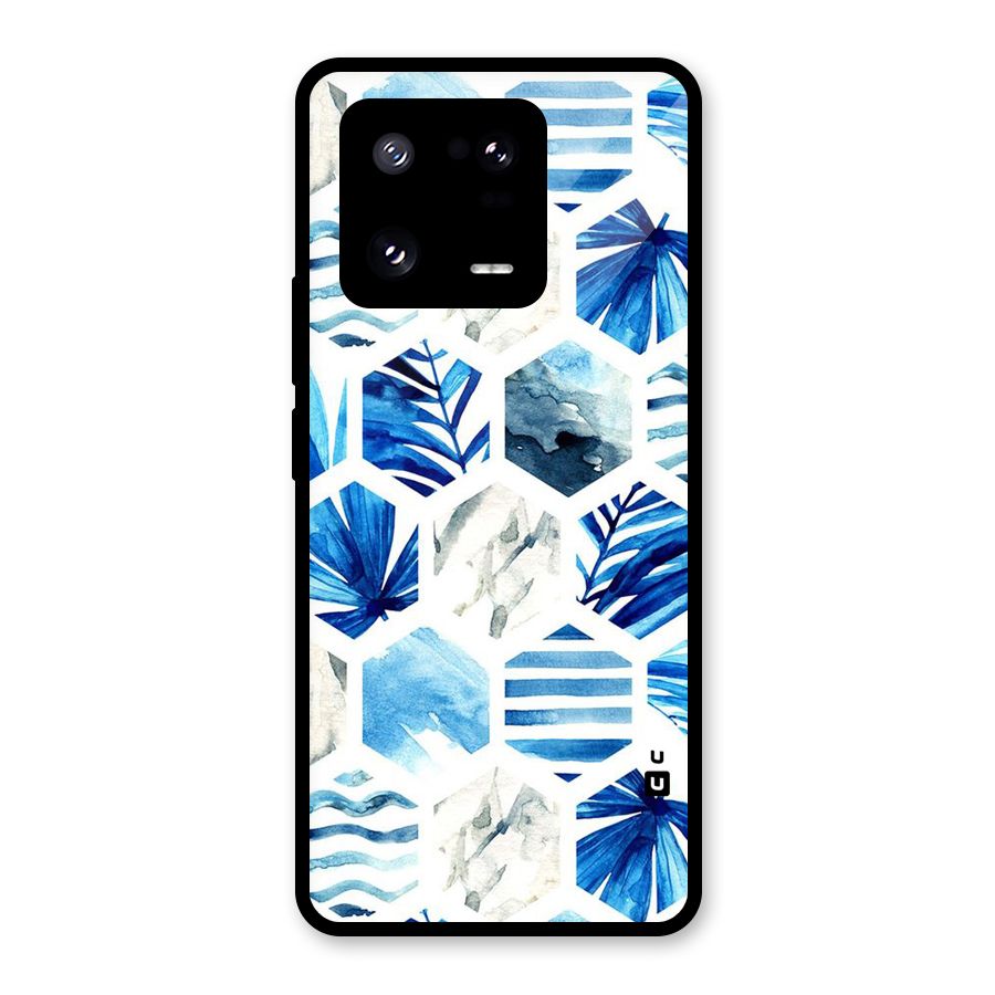 Beach Vibes Pentagon Design Glass Back Case for Xiaomi 13 Pro