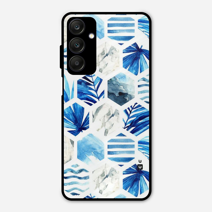 Beach Vibes Pentagon Design Metal Back Case for Galaxy A25 5G