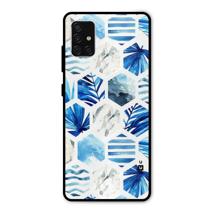 Beach Vibes Pentagon Design Metal Back Case for Galaxy A51