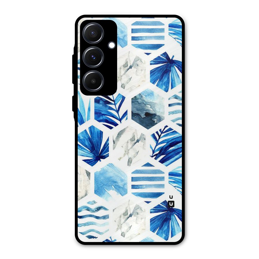 Beach Vibes Pentagon Design Metal Back Case for Galaxy A55