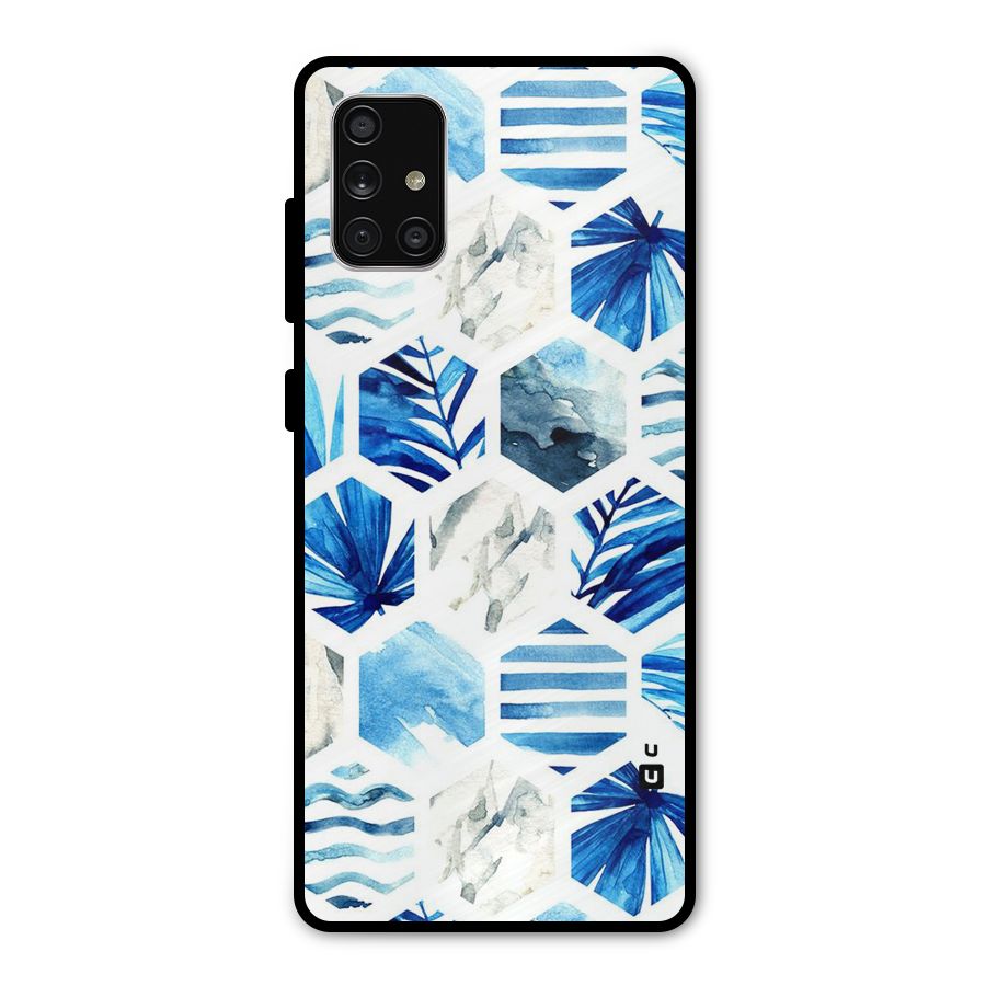 Beach Vibes Pentagon Design Metal Back Case for Galaxy A71