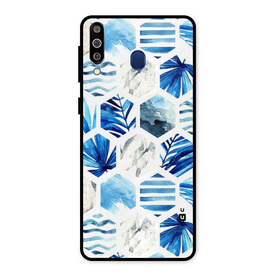Beach Vibes Pentagon Design Metal Back Case for Galaxy M30