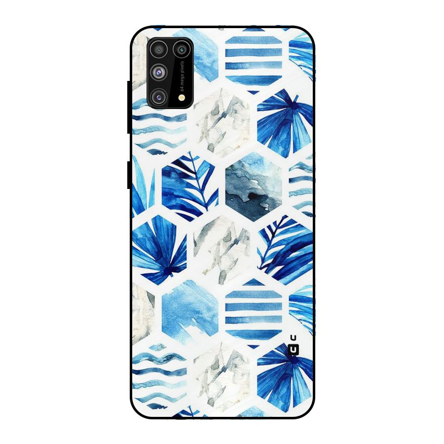 Beach Vibes Pentagon Design Metal Back Case for Galaxy M31