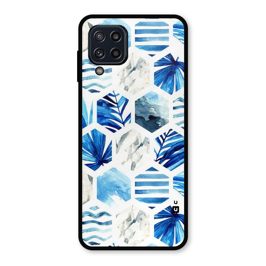 Beach Vibes Pentagon Design Metal Back Case for Galaxy M32