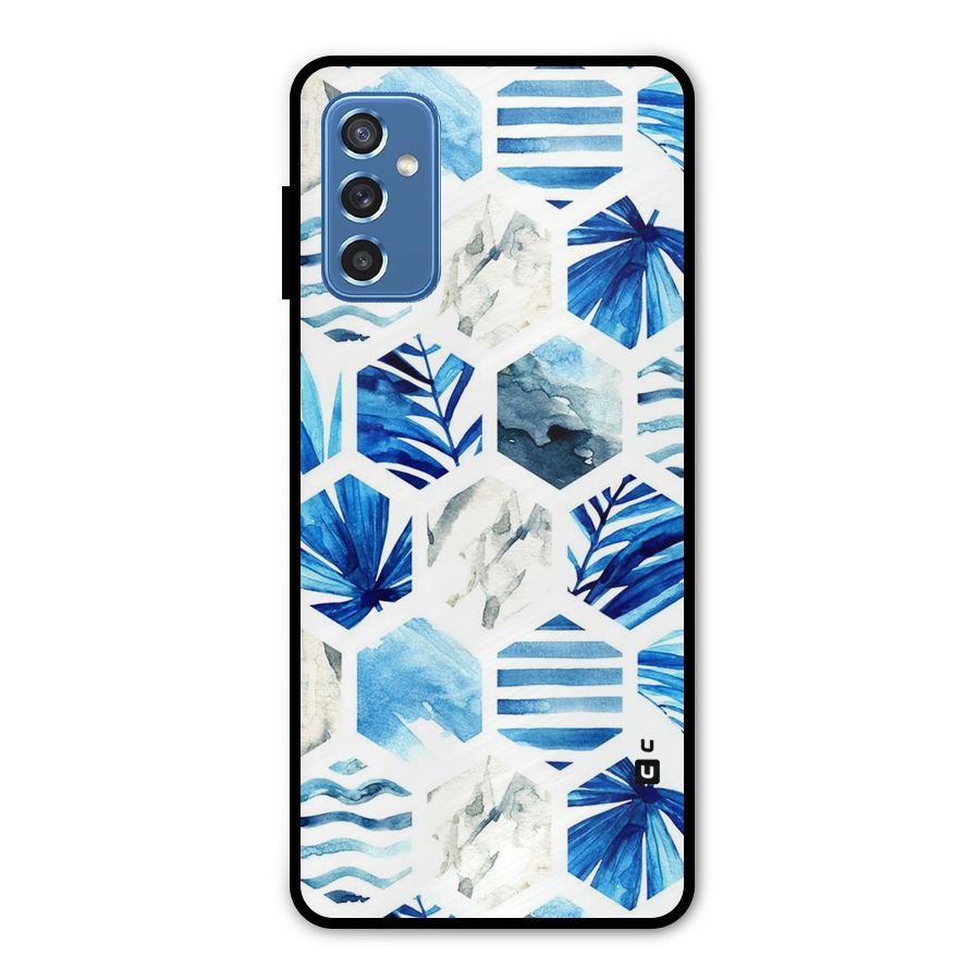 Beach Vibes Pentagon Design Metal Back Case for Galaxy M52 5G