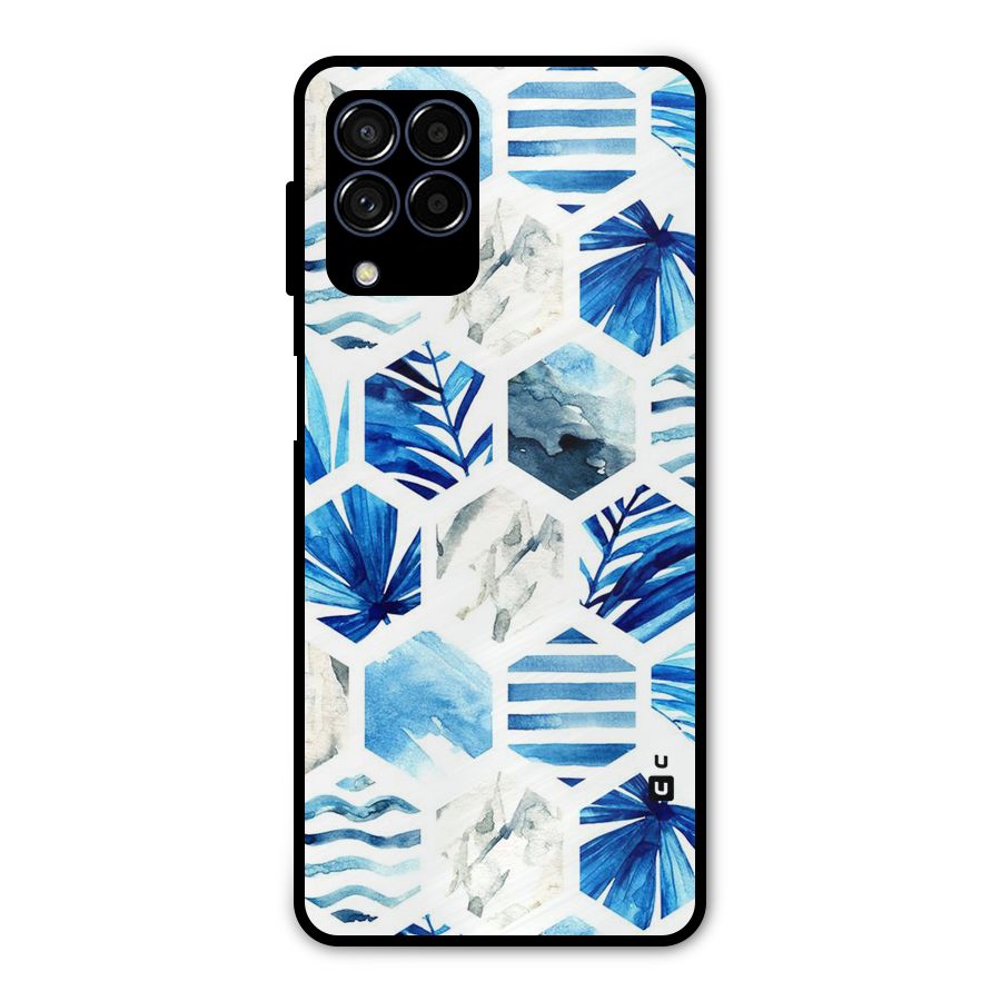 Beach Vibes Pentagon Design Metal Back Case for Galaxy M53 5G
