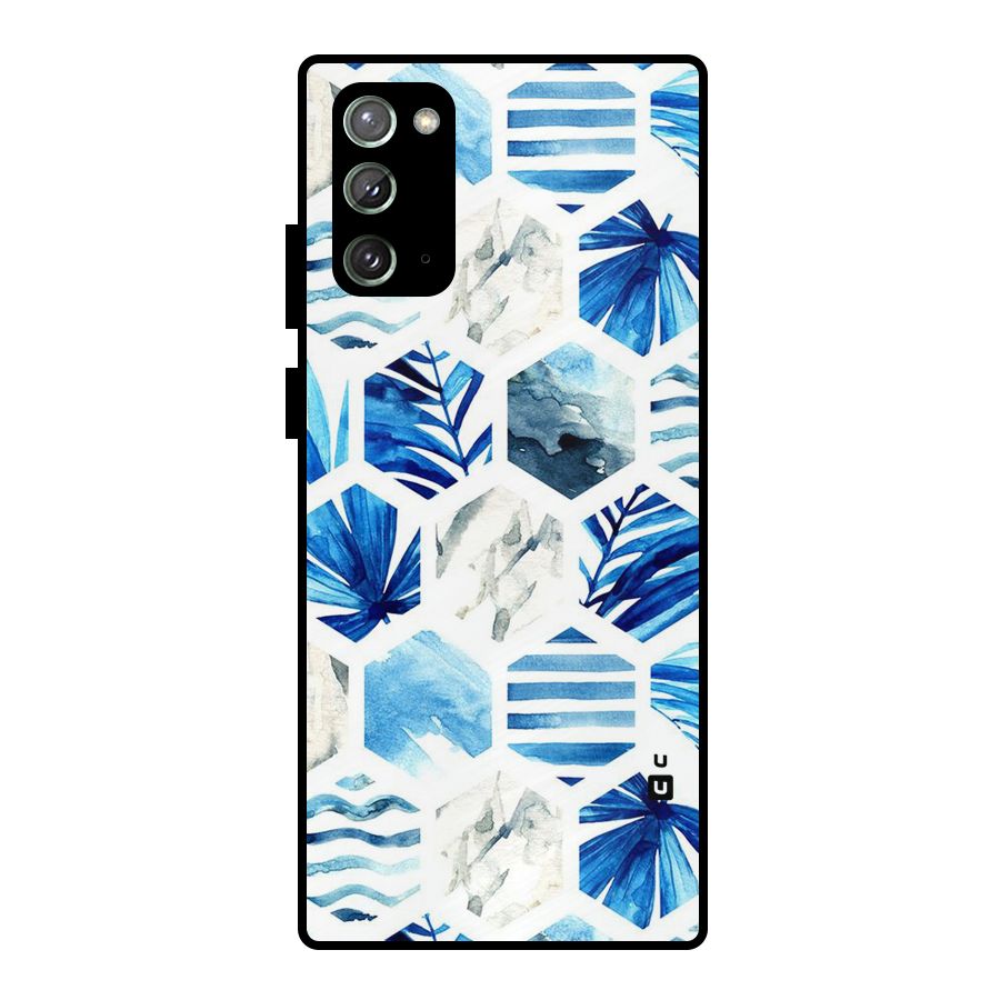 Beach Vibes Pentagon Design Metal Back Case for Galaxy Note 20