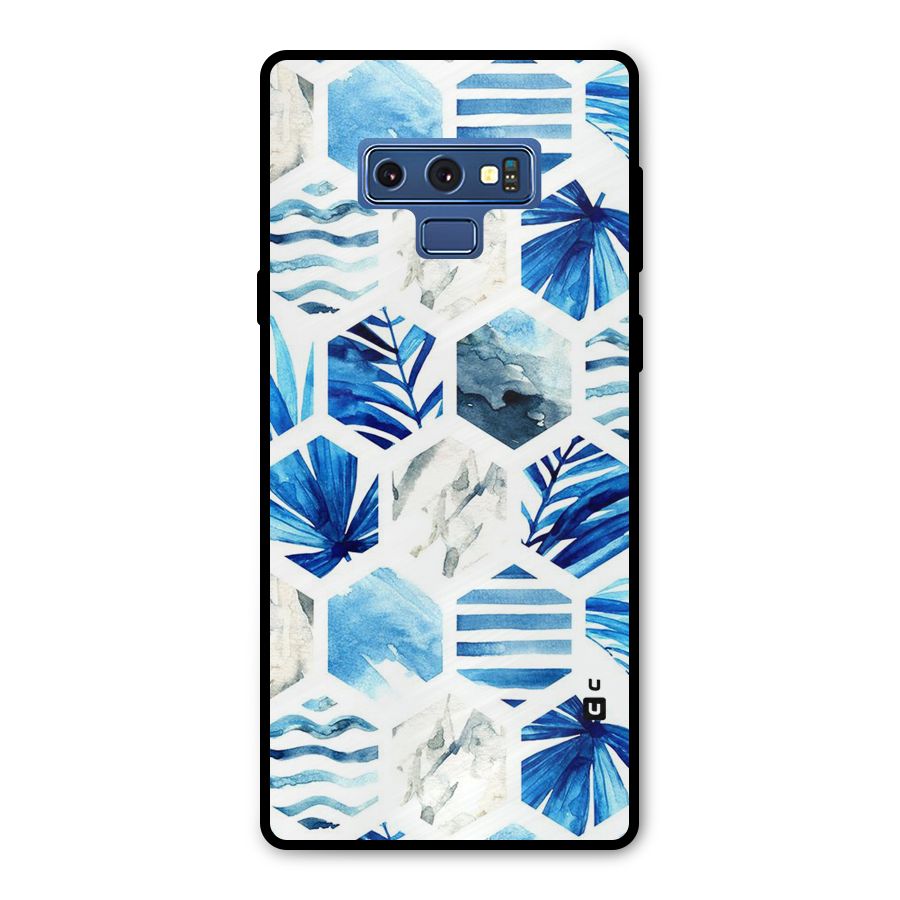 Beach Vibes Pentagon Design Metal Back Case for Galaxy Note 9