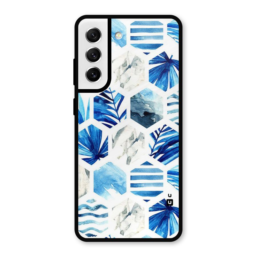 Beach Vibes Pentagon Design Metal Back Case for Galaxy S21 FE 5G