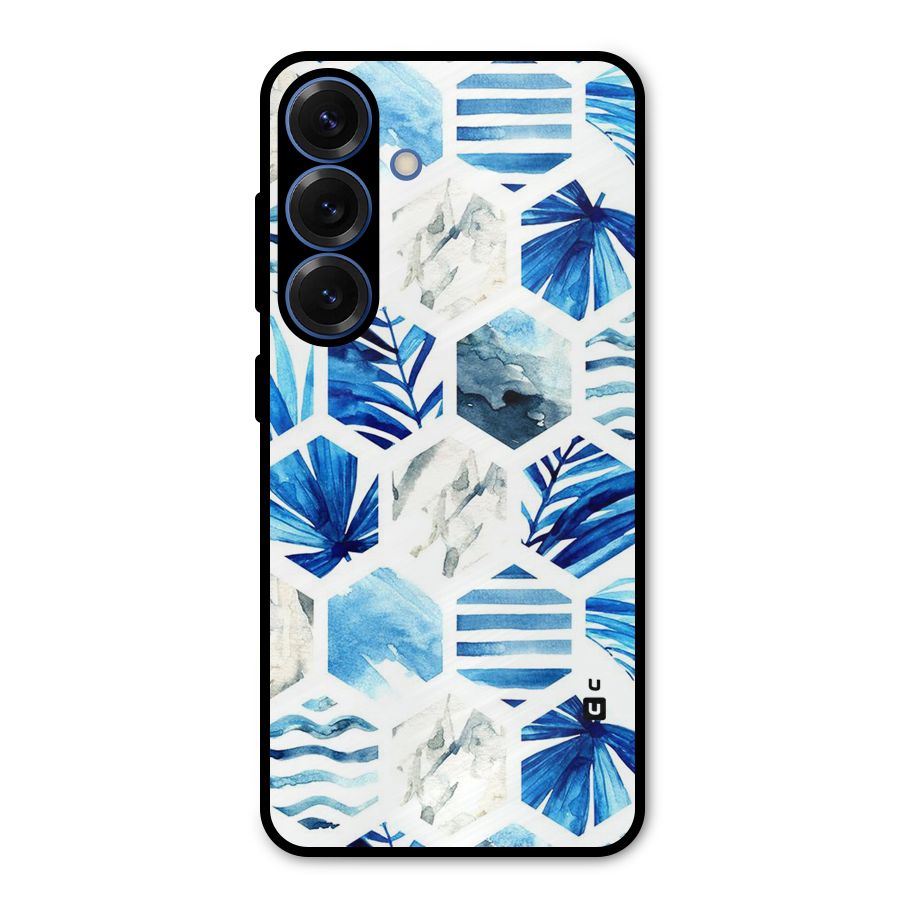 Beach Vibes Pentagon Design Metal Back Case for Galaxy S25