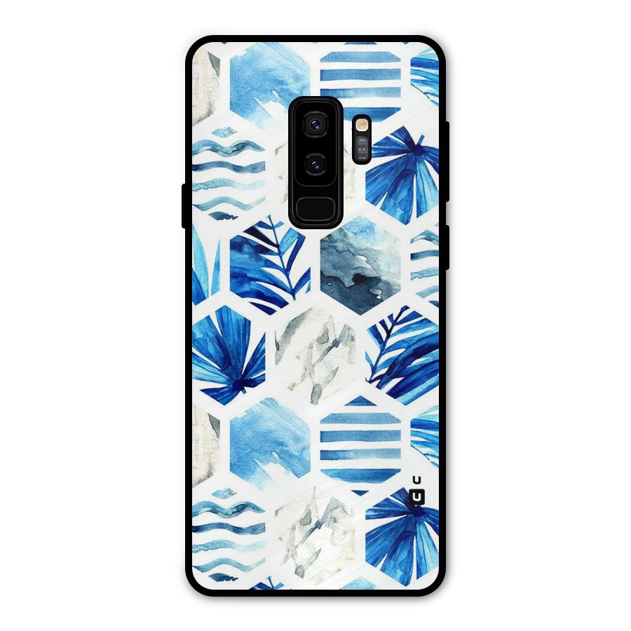 Beach Vibes Pentagon Design Metal Back Case for Galaxy S9 Plus