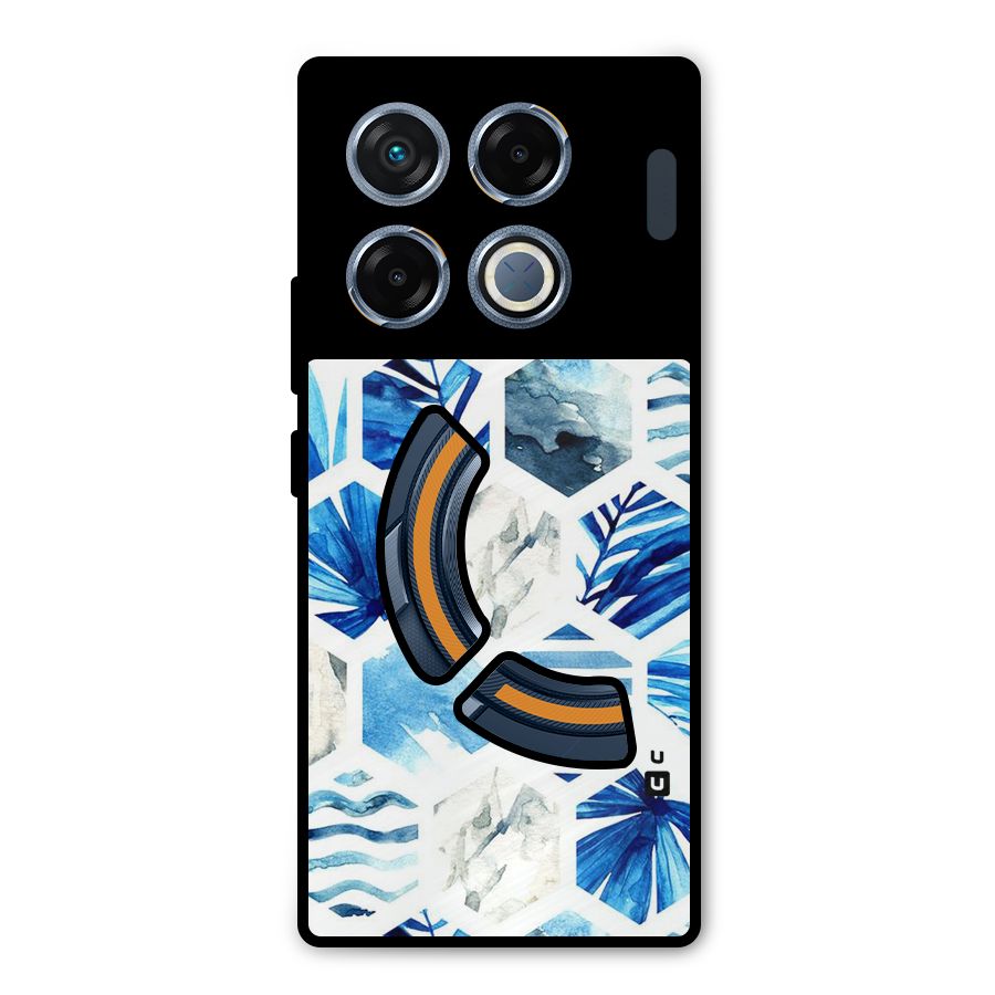 Beach Vibes Pentagon Design Metal Back Case for Infinix GT 20 Pro
