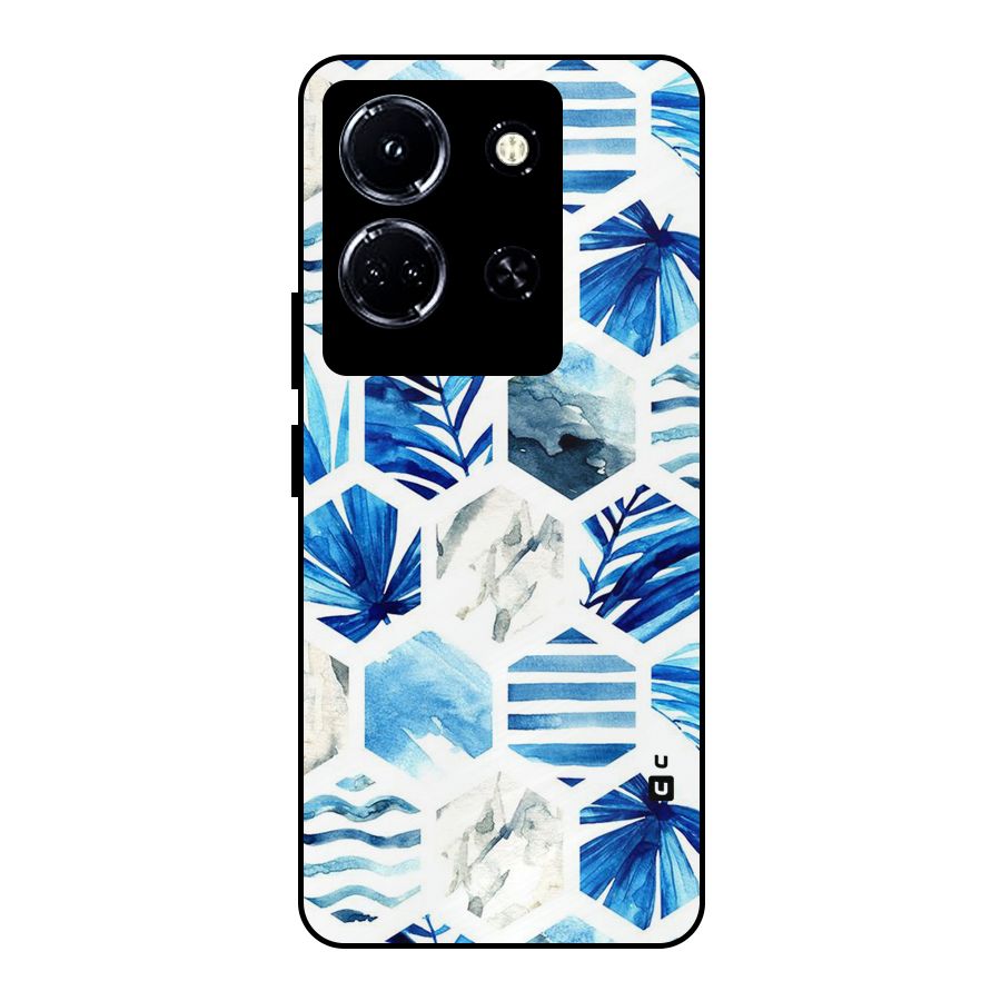 Beach Vibes Pentagon Design Metal Back Case for Infinix Note 30 5G