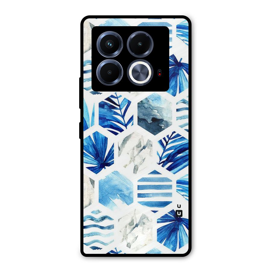 Beach Vibes Pentagon Design Metal Back Case for Infinix Note 40 5G