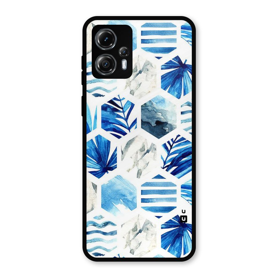 Beach Vibes Pentagon Design Metal Back Case for Moto G13