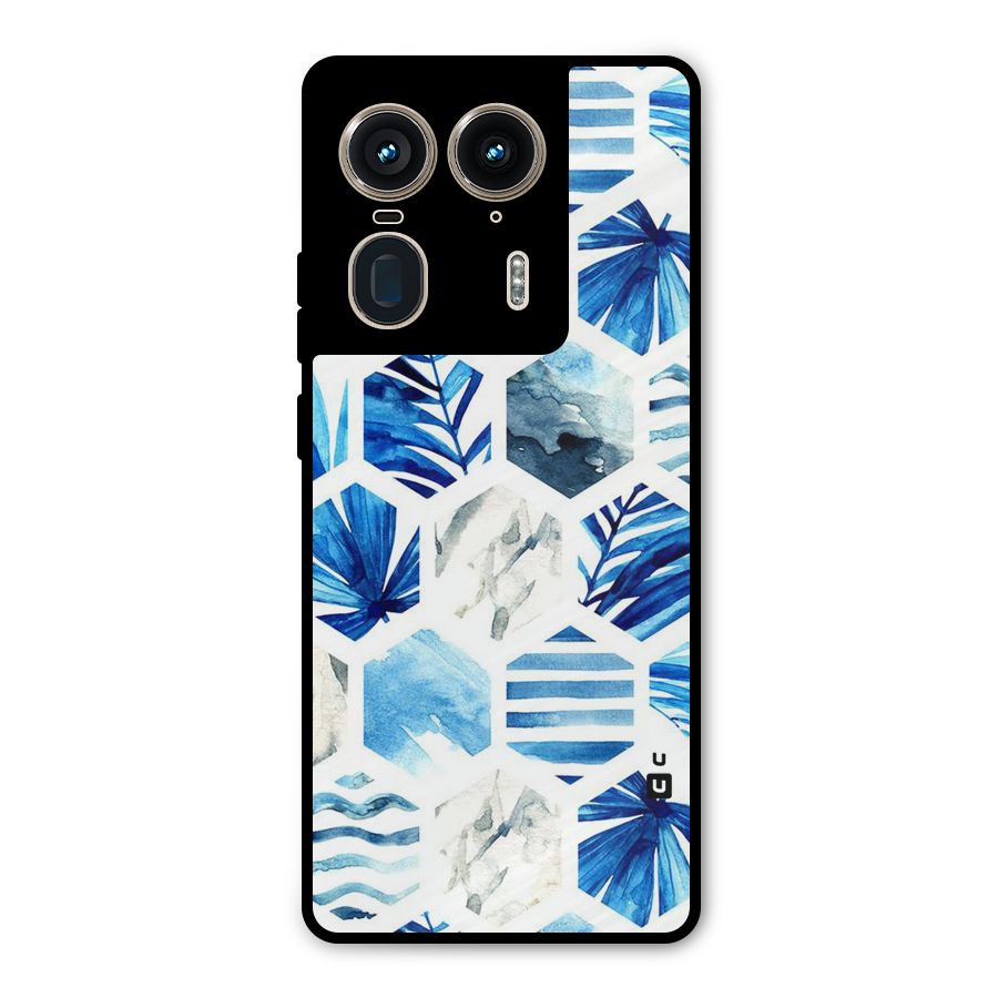 Beach Vibes Pentagon Design Metal Back Case for Motorola Edge 50 Ultra