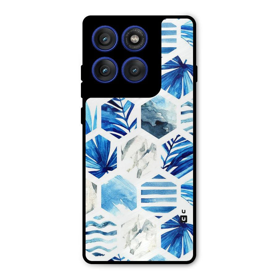 Beach Vibes Pentagon Design Metal Back Case for Motorola Edge 60 Pro