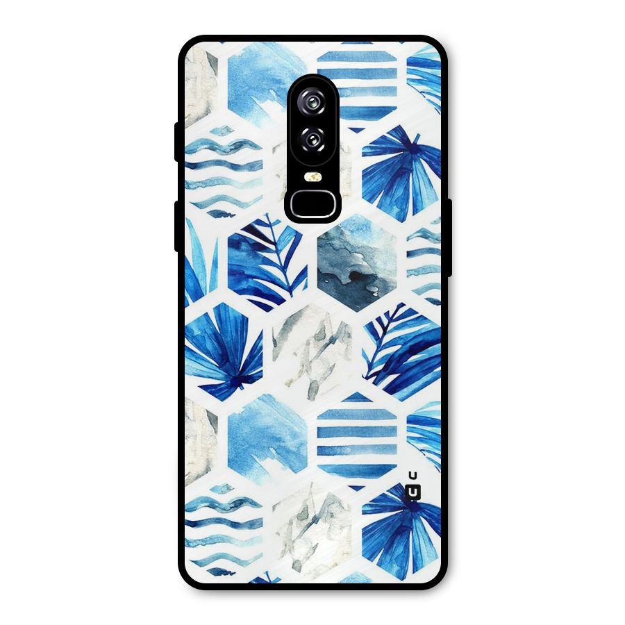 Beach Vibes Pentagon Design Metal Back Case for OnePlus 6
