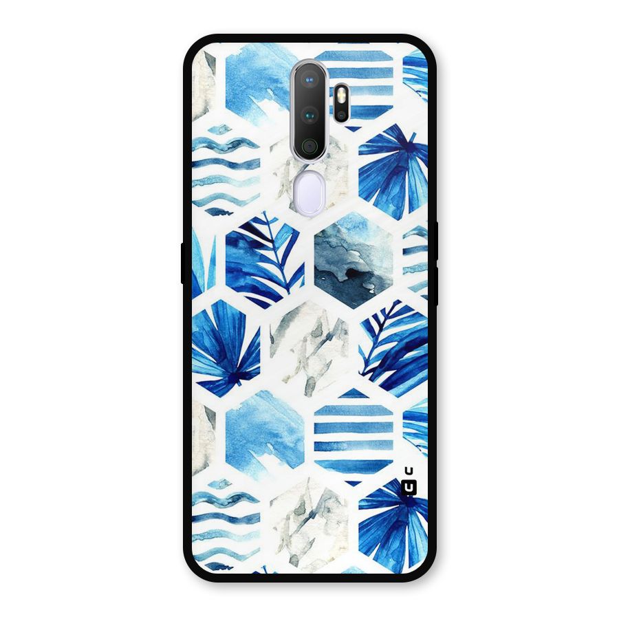 Beach Vibes Pentagon Design Metal Back Case for Oppo A9 (2020)