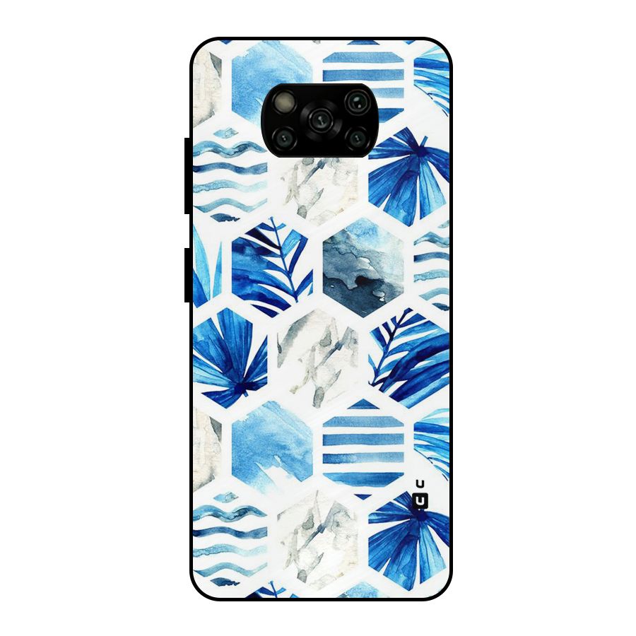 Beach Vibes Pentagon Design Metal Back Case for Poco X3
