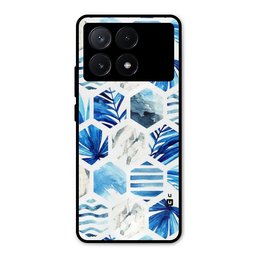 Beach Vibes Pentagon Design Metal Back Case for Poco X6 Pro